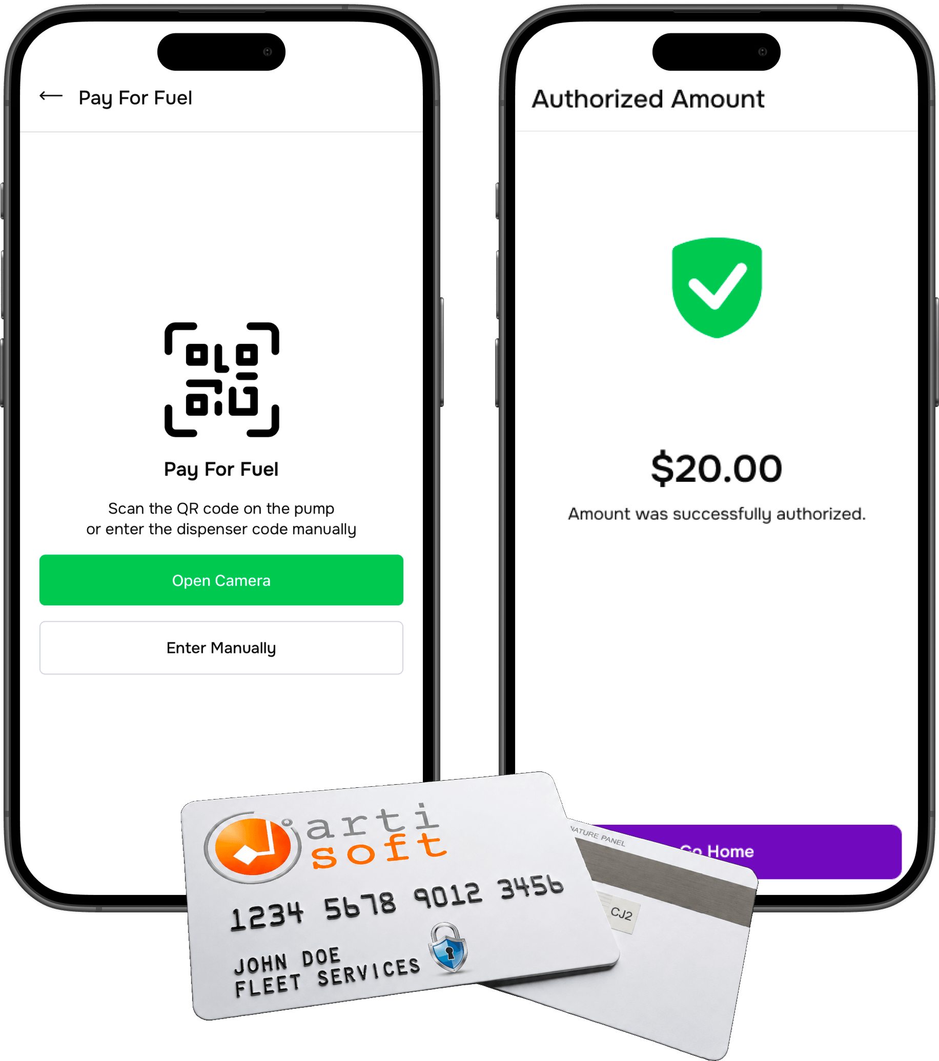 QR fuel payment